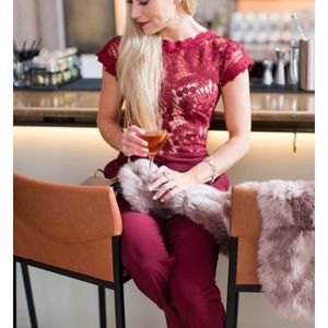 Cranberry ‘Welcome To New York’ Jumpsuit -NWOT